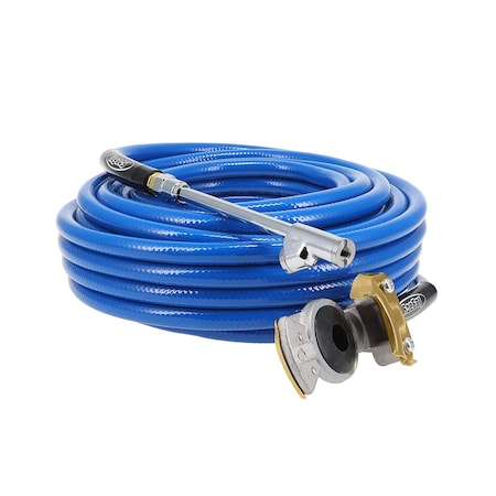 Workforce Truck Tire Inflator Kit, 3-Pcs, 3/8in x 50ft PVC Hose, Glad-Hand Attachment, 30 Deg. Dual Angle HGH2